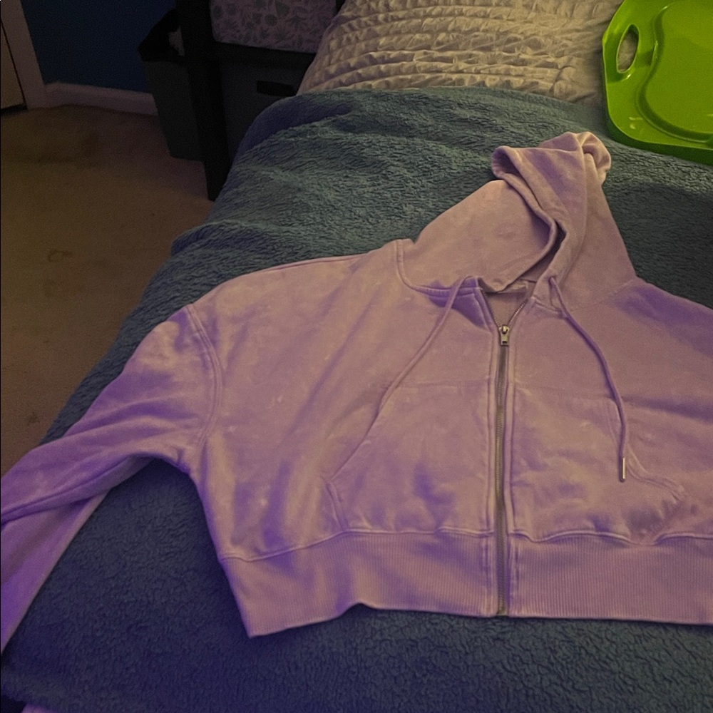 No Boundaries Purple Zip-Up Hoodie